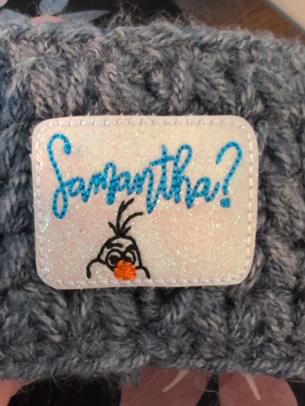 Frozen Inspired Hand Crocheted Coffee Sleeve